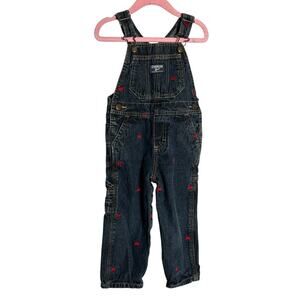 Vintage OshKosh B’Gosh Train Print Overalls Size 24 Months